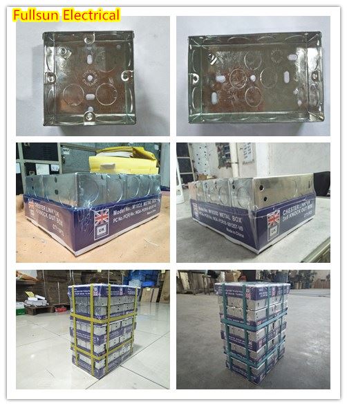 Double gang metal wall box