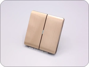 2 Gang Electrical Switch Panneau complet