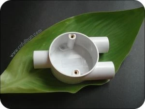 Boîte de conduit en PVC Y Way auto-extinguible
