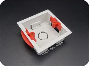 Boîte de conduit de boîte électrique en PVC BS Standard