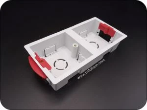 PVC Switch Box Double Gang Fire Proof